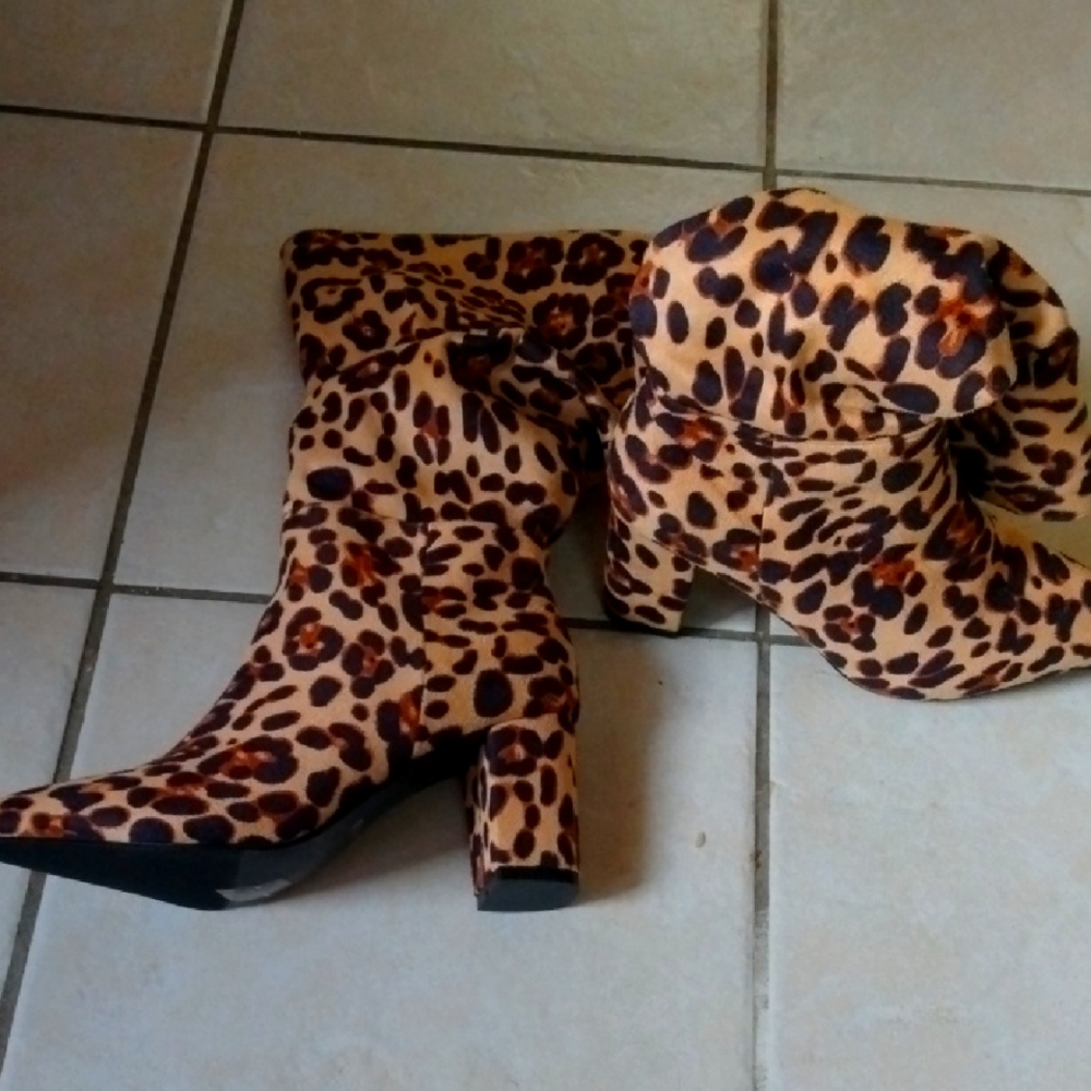 Leopard Print Women's Boots
